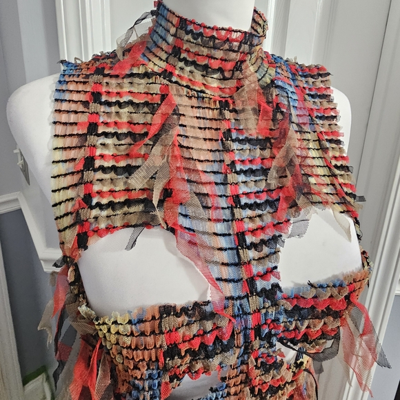 New High Neck Cut Out Bust Dress - Picture 8 of 14